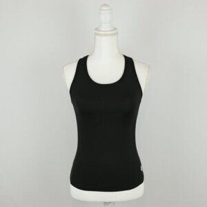 Descente Women's Small Black Scoop Neck Racerback Activewear Support Tank Top
